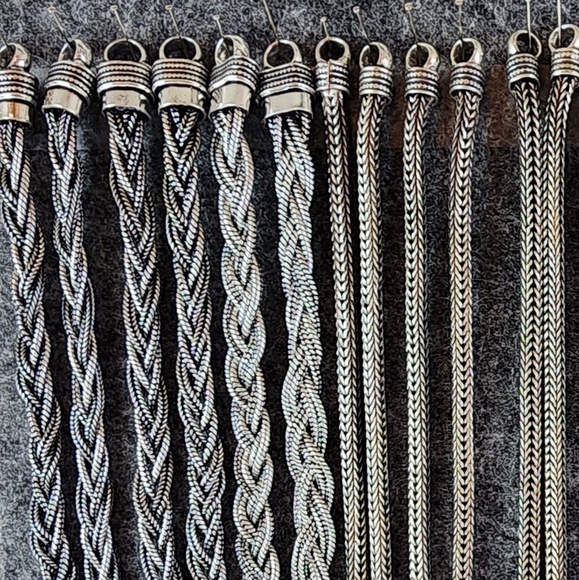 Balinese Bracelet - 3 styles: wide braid, medium braid, woven wheat - Picture 2 of 4